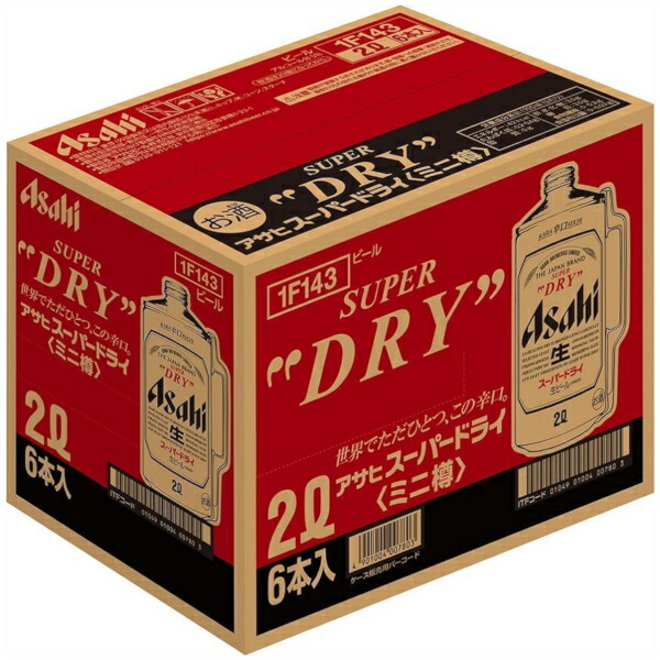 楽天市場】アサヒ スーパードライ ミニ樽 2L 缶 2000ml×12本(2ケース