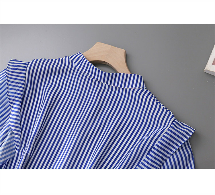 楽天市場】シャツ ストライプ レディース トップス ブラウス 半袖