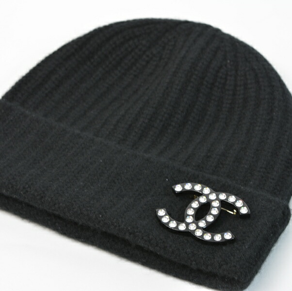 楽天市場】シャネル ニット帽 ブローチ付き AA7984【美品】 : サクラ
