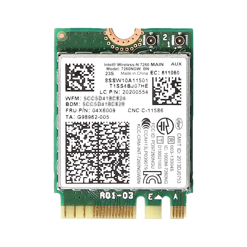 楽天市場】Lenovo純正 04X6009/04W3830 Intel Wireless-N 7260 802.11b