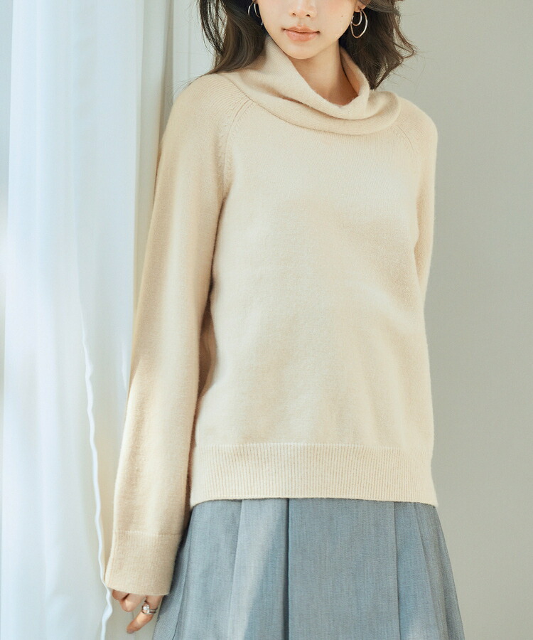 楽天市場】ハイネック ニット ラグランスリーブ セーター オフタートル