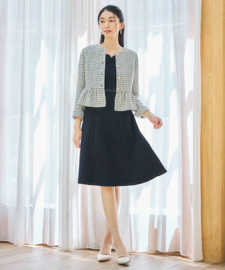 楽天市場】レディースフォーマル アンサンブル セットアップ