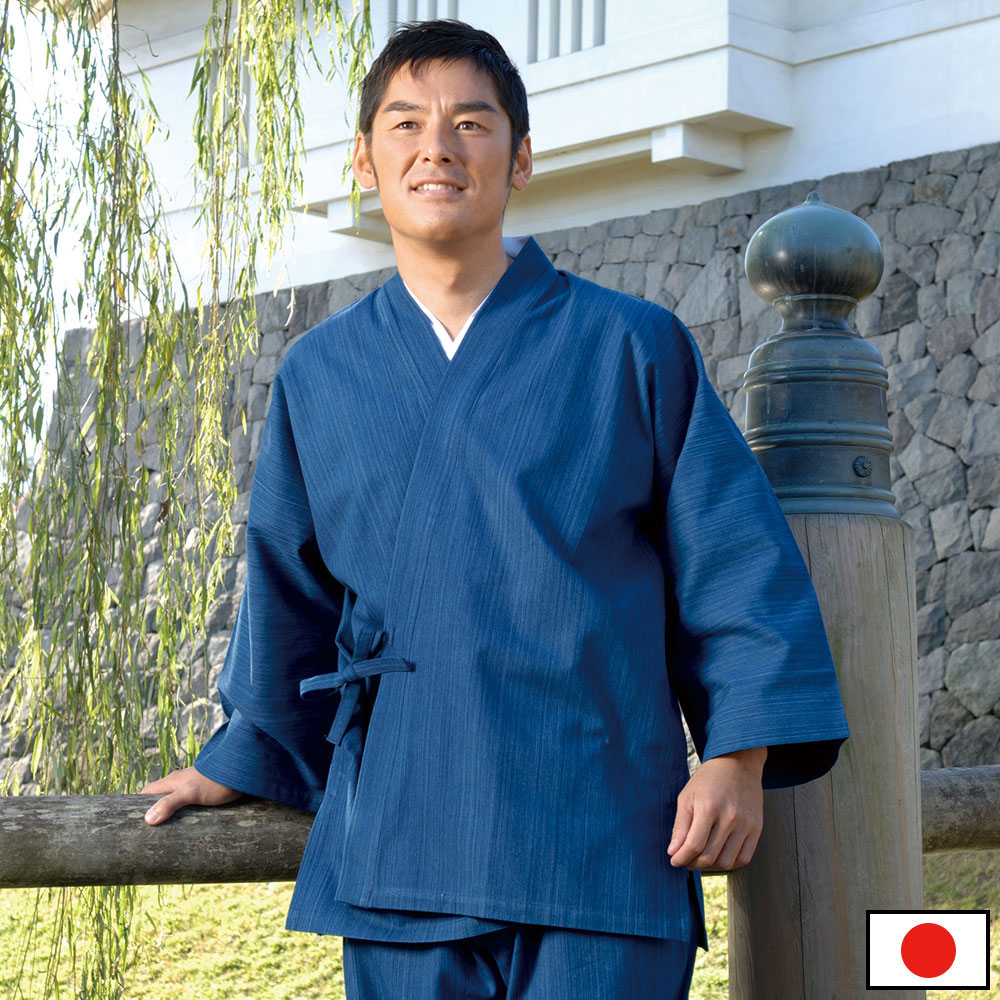 楽天市場】【送料無料】武州正藍染作務衣 浅葱(M-LL) : 伝統芸術を着る