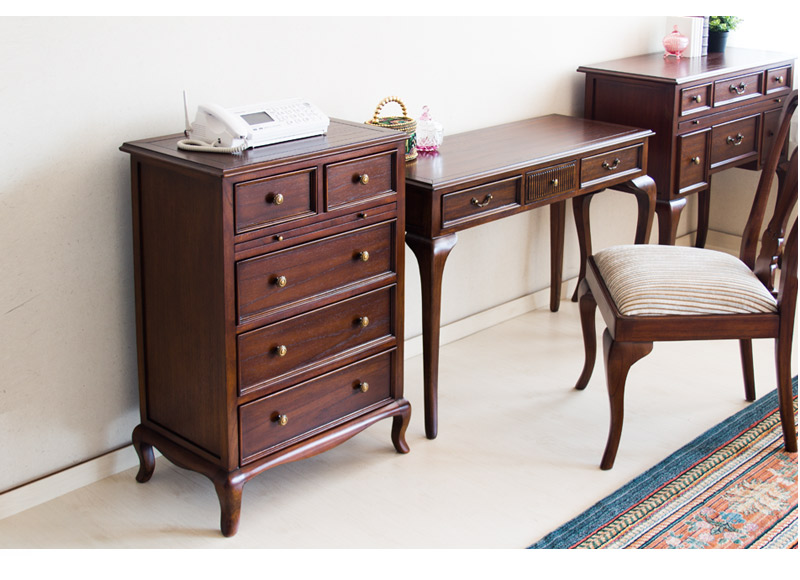 楽天市場】4段チェスト 幅61cm 天然木 コンソール ヨーロピアン