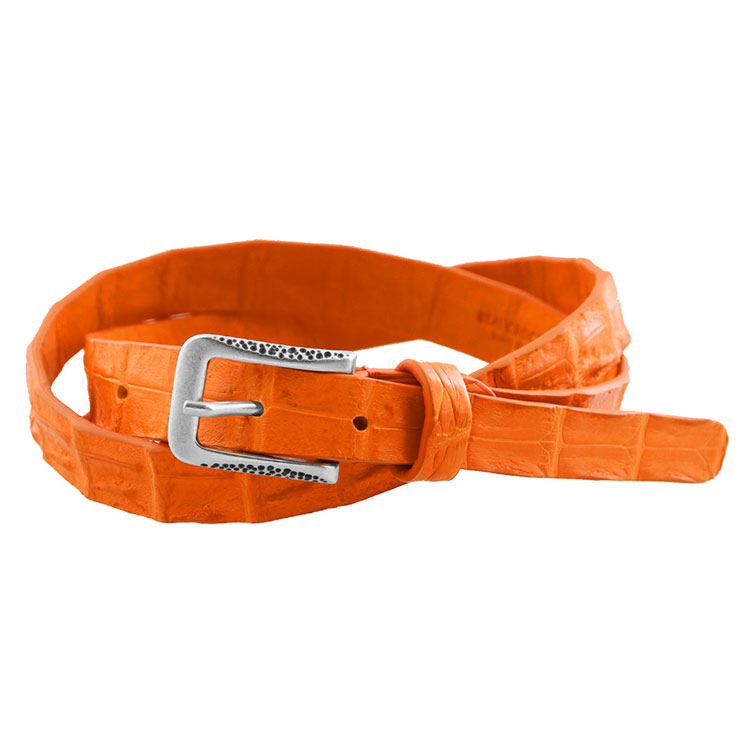 楽天市場】イタリア製 スモールクロコダイル 細い ベルト メンズ ピン