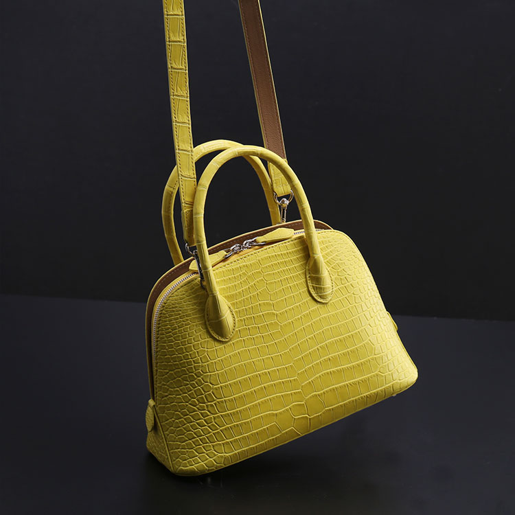 楽天市場】スモール クロコダイル ハンドバッグ マット 加工 センター