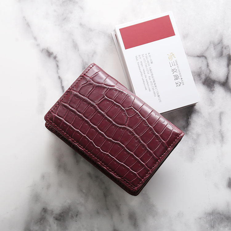 楽天市場】クロコダイル メンズ 名刺入れ 無双 カードケース 通しマチ