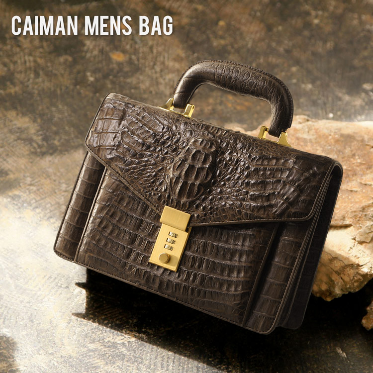 楽天市場】カイマン マット 加工 メンズバッグ ダイヤルロック付き