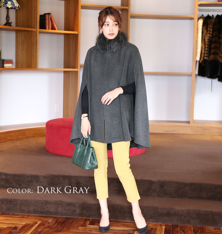 楽天市場】【10%offクーポン】カシミヤ ブレンド ウール ケープ