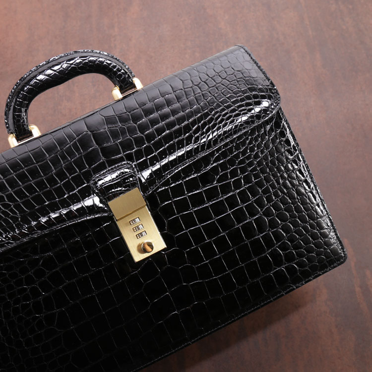 楽天市場】クロコダイル ビジネスバッグ メンズ ダイヤルロック 日本製