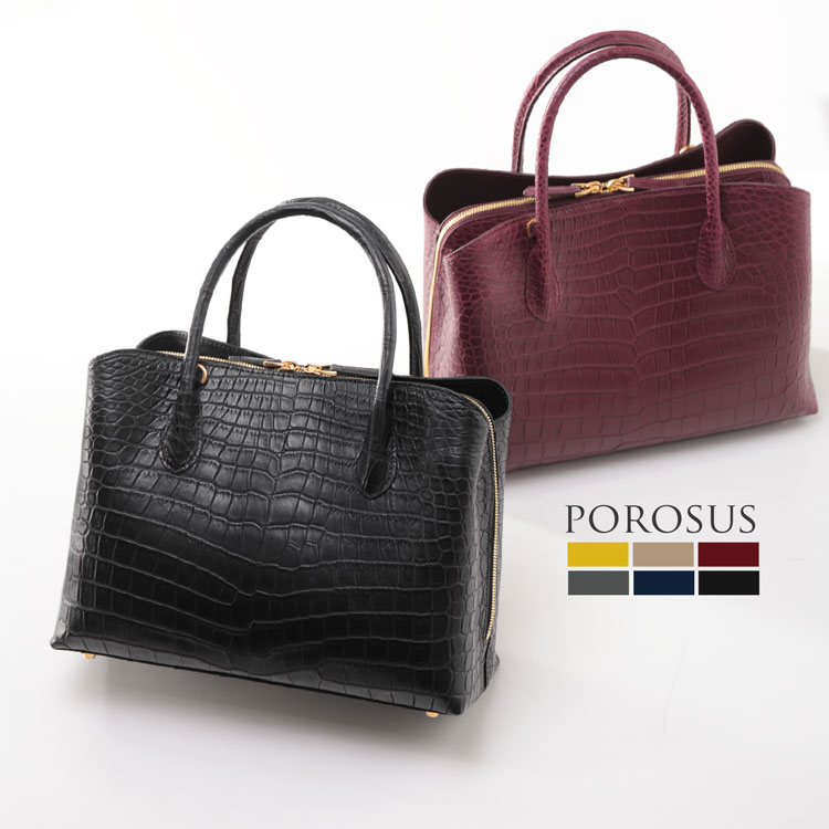 楽天市場】スモール クロコダイル ハンドバッグ マット 加工 センター