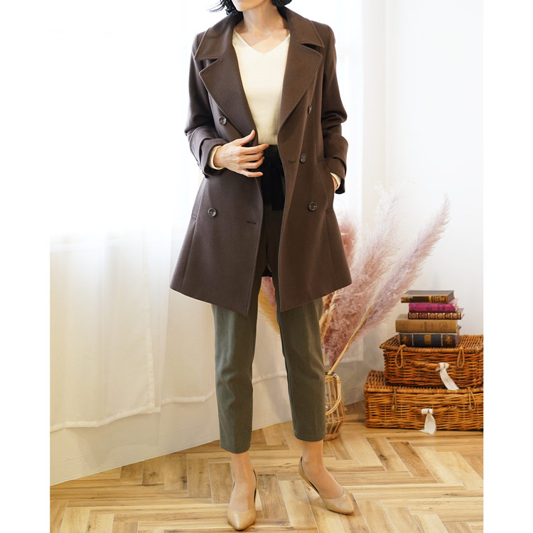 楽天市場】ピーコート レディース Pコート ダブル 秋 アウター