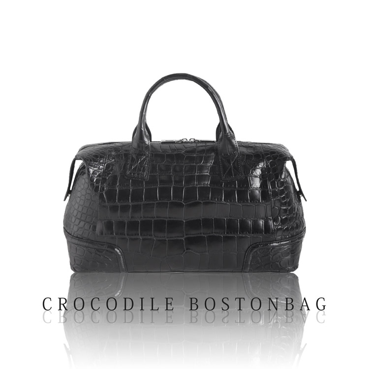 楽天市場】【1点限り】 クロコダイル メンズ ボストンバッグ 両面