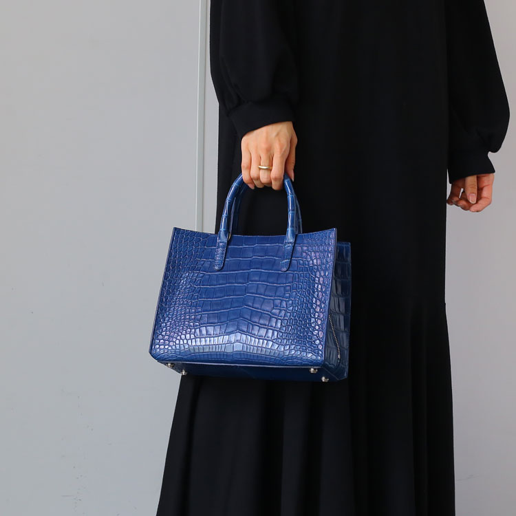 楽天市場】藍染め アリゲーター トートバッグ 日本製 2way レディース
