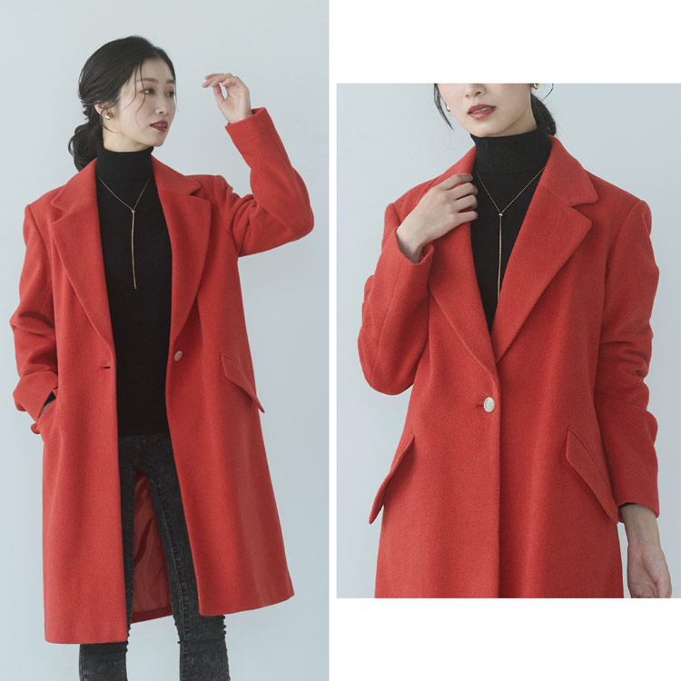 楽天市場】【10%offクーポン】チェスターコート アンゴラ ウール混