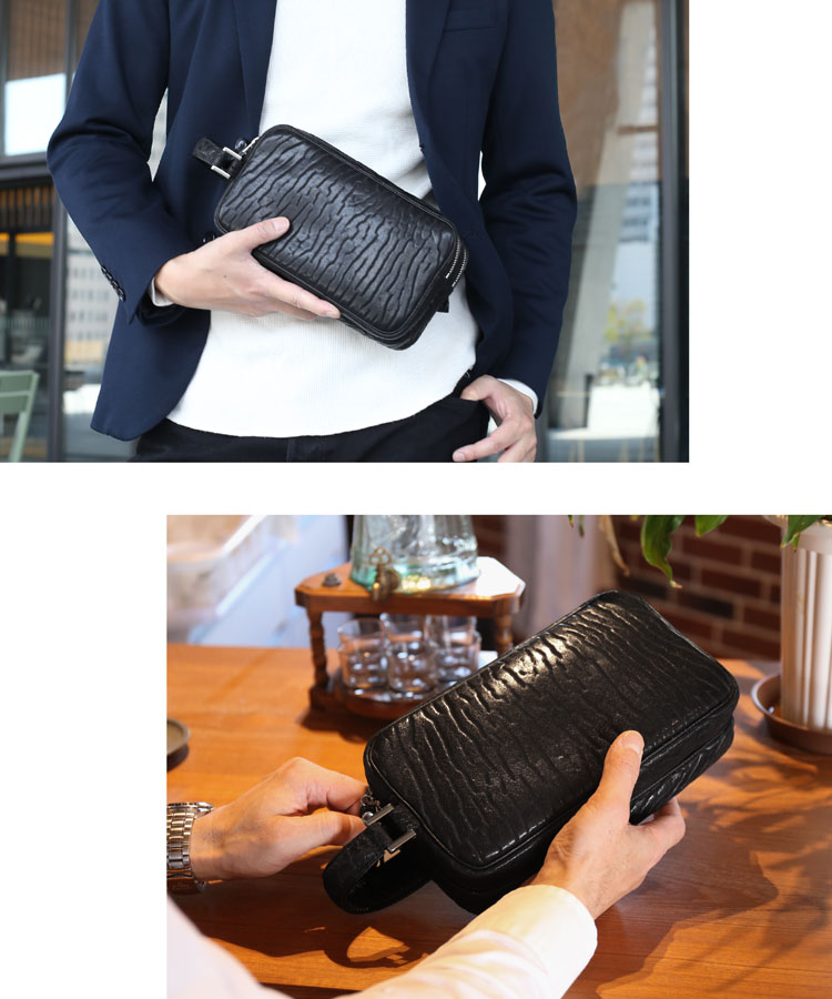 楽天市場】シールスキン セカンドバッグ ダブルファスナー メンズ 本革