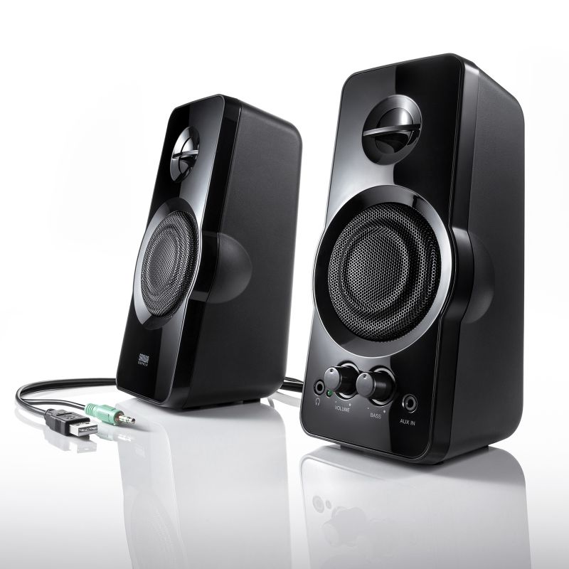 楽天市場】ハイパワー USB電源スピーカー PCスピーカー パソコン