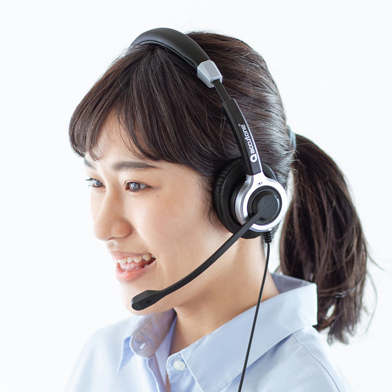 楽天市場】ノイズキャンセリングマイク付きUSBヘッドセット 両耳タイプ