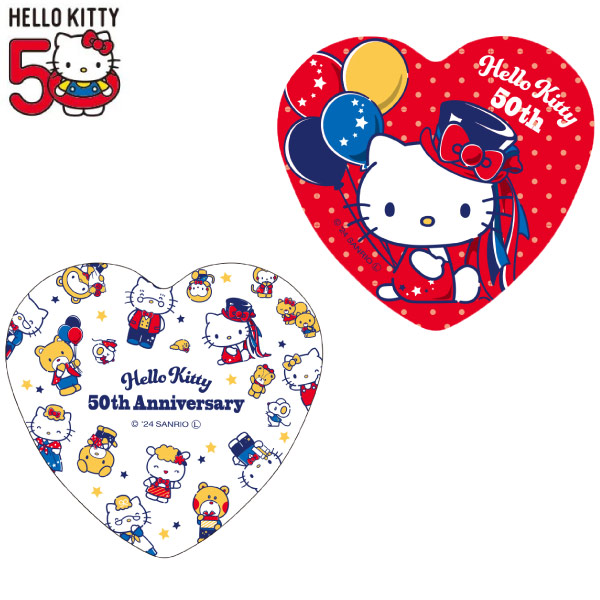 楽天市場】【メール便可】ハローキティ ハート型缶バッジ : おもちゃの