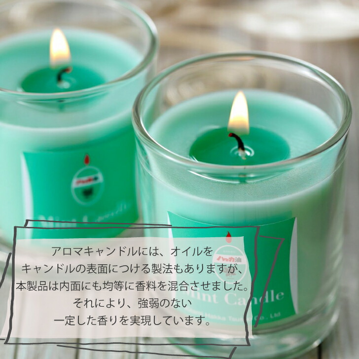 楽天市場】北見ハッカ Mint Candle ミントキャンドル 4個セット