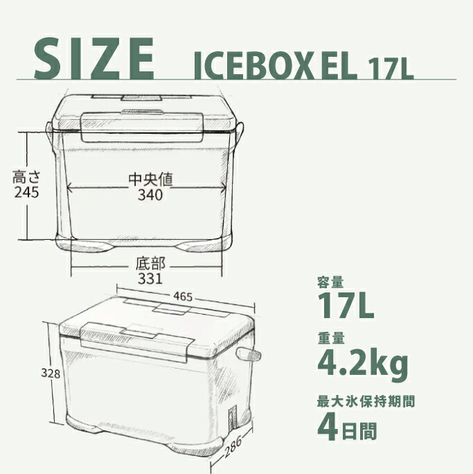 楽天市場】SHIMANO ICEBOX 17L EL NX-217X シマノ クーラーボックス