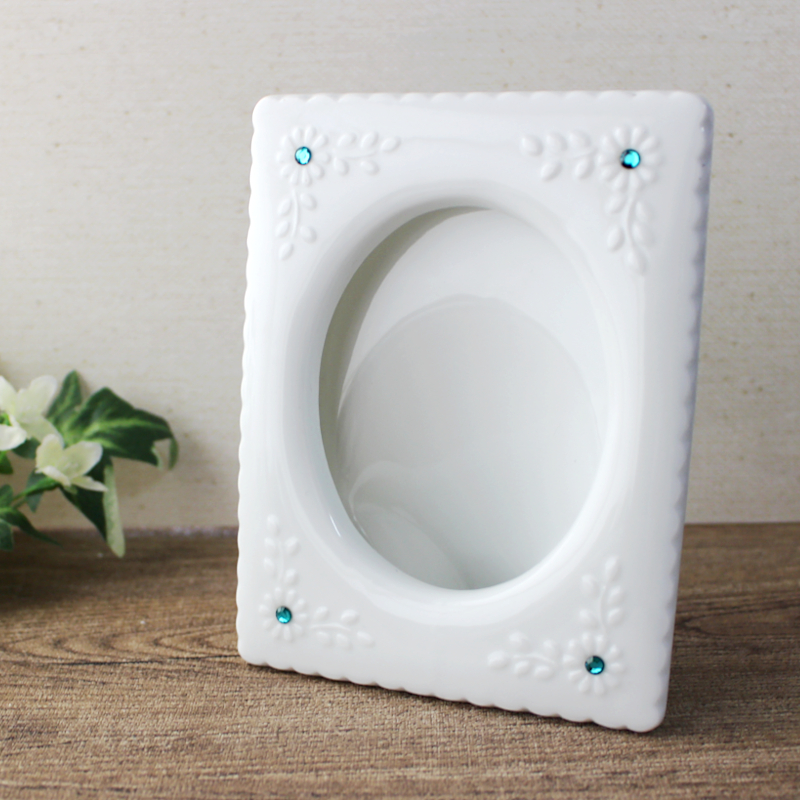 楽天市場】【アウトレット】グリーンガラスストーン 陶器製フォト