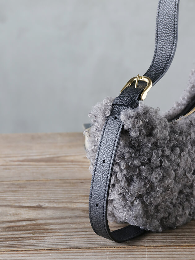 楽天市場】≪10％OFF≫ VIOLAd'ORO バッグ ELMO R グレー x ブラック