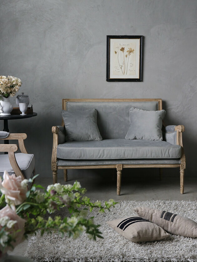 楽天市場】ソファ ライトグレー Dora Mirage // ソファー コンパクト 2