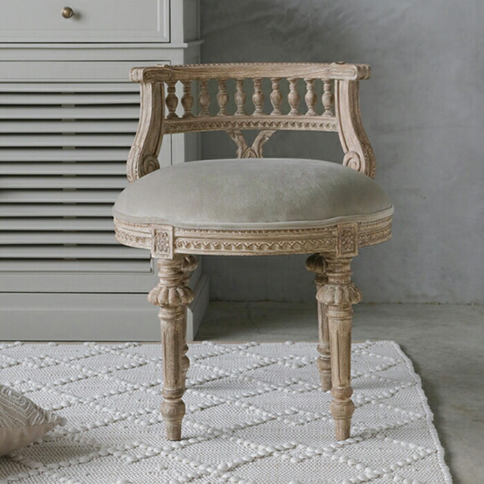 Sarah Grace サラグレース　フレンチスタイルアームチェア SGDアームチェアMonaナチュラルピンクベルベット