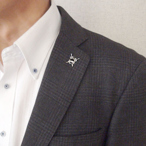 楽天市場】ラペルピン ブローチ SVシルバー ラペルピン ブローチ 剣 剣