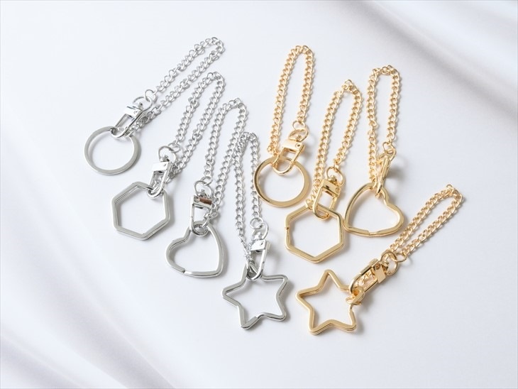 楽天市場】キーホルダー バッグチャーム 2個 ニッケルフリー 金属