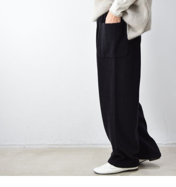 楽天市場】evam eva(エヴァムエヴァ)wool wide pants 3colormade in