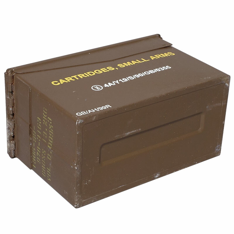 楽天市場】イギリス軍 スチール アンモボックス ブラウン 5.56mm USED