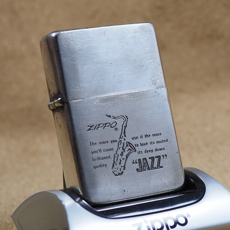 楽天市場】Zippo：1986年製 JAZZ/サックス刻印ビンテージジッポー