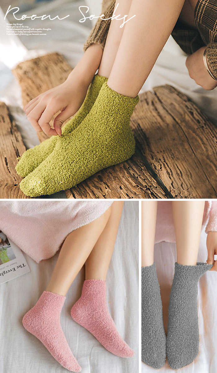 楽天市場】もこもこ 靴下 あったか靴下 ルームソックス レディース