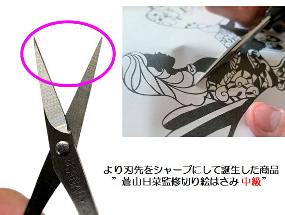 楽天市場】蒼山日菜監修 切り絵はさみDSA-100M CANARY中級 切り絵
