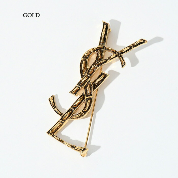 希少】サンローラン ネジ OXIDIZED SILVER ブローチ