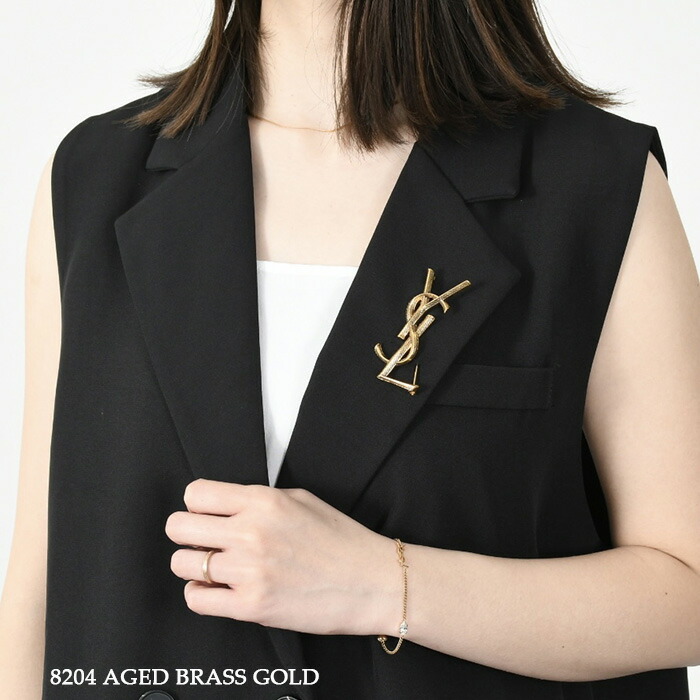 楽天市場】【2/25限定クーポン】SAINT LAURENT サンローラン ブローチ