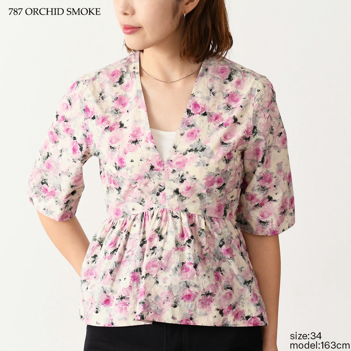 楽天市場】GANNI ガニー トップス フローラル ブラウス シャツ F8710