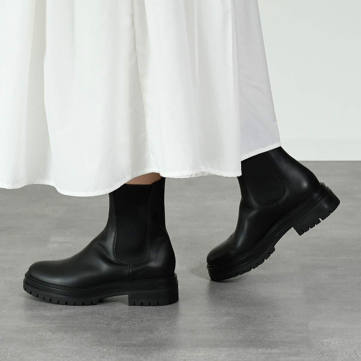 楽天市場】GIANVITO ROSSI ジャンヴィト ロッシ チェルシーブーツ ボア