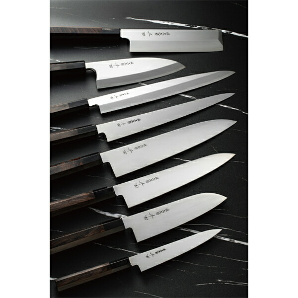 楽天市場】千田オリジナル INOX（イノックス）黒檀八角柄 薄刃包丁