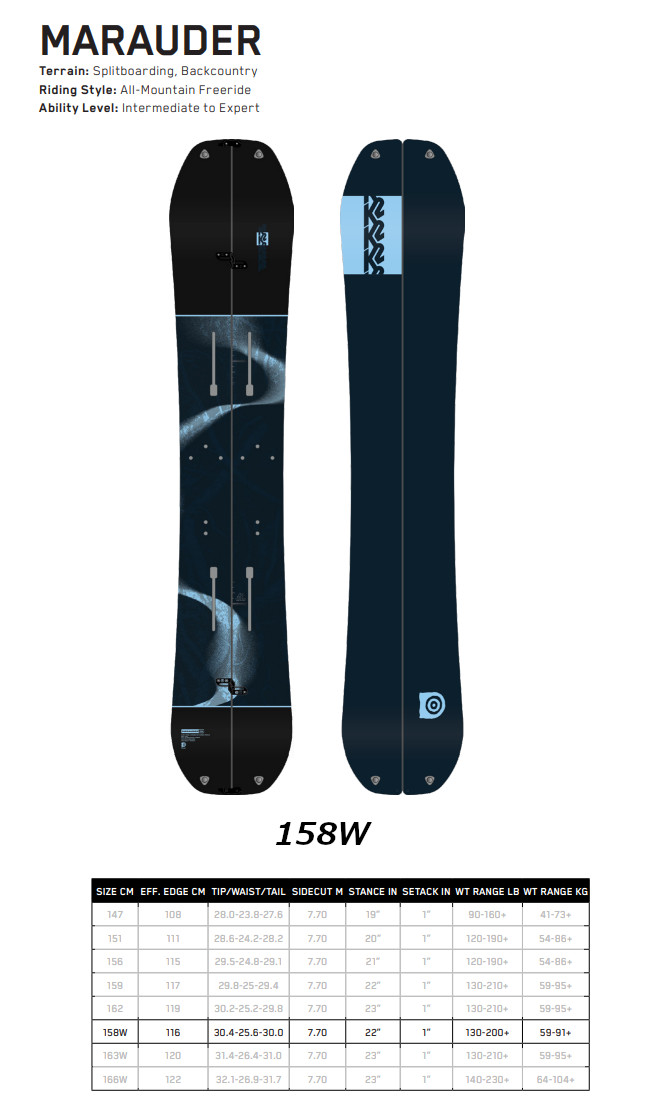 楽天市場】特典付き 24-25 K2 SNOWBOARDING ケーツー MARAUDER SPLIT