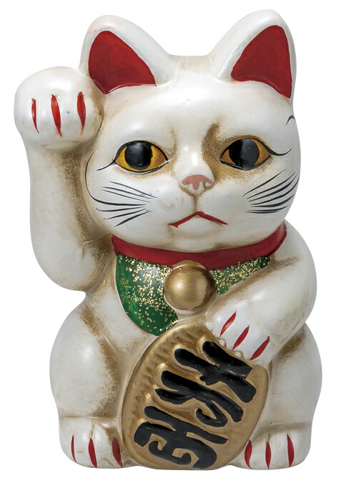 特大！】招き猫 左手 置物 開運 縁起物 千万両 昭和レトロ インテリア