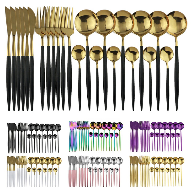 楽天市場】【24本セットスプーン フォーク ナイフ カトラリーセット