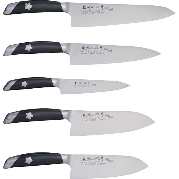 楽天市場】濃州正宗作 桜鋼包丁5本セット 250J : ギフトのお店