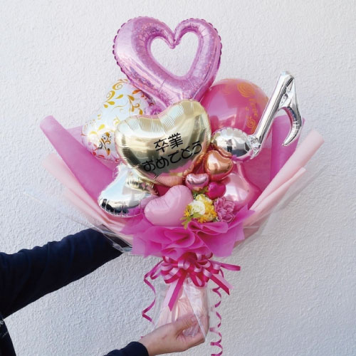 楽天市場】バルーンブーケ バルーンギフト 文字入れ無料 名入れ 卒部