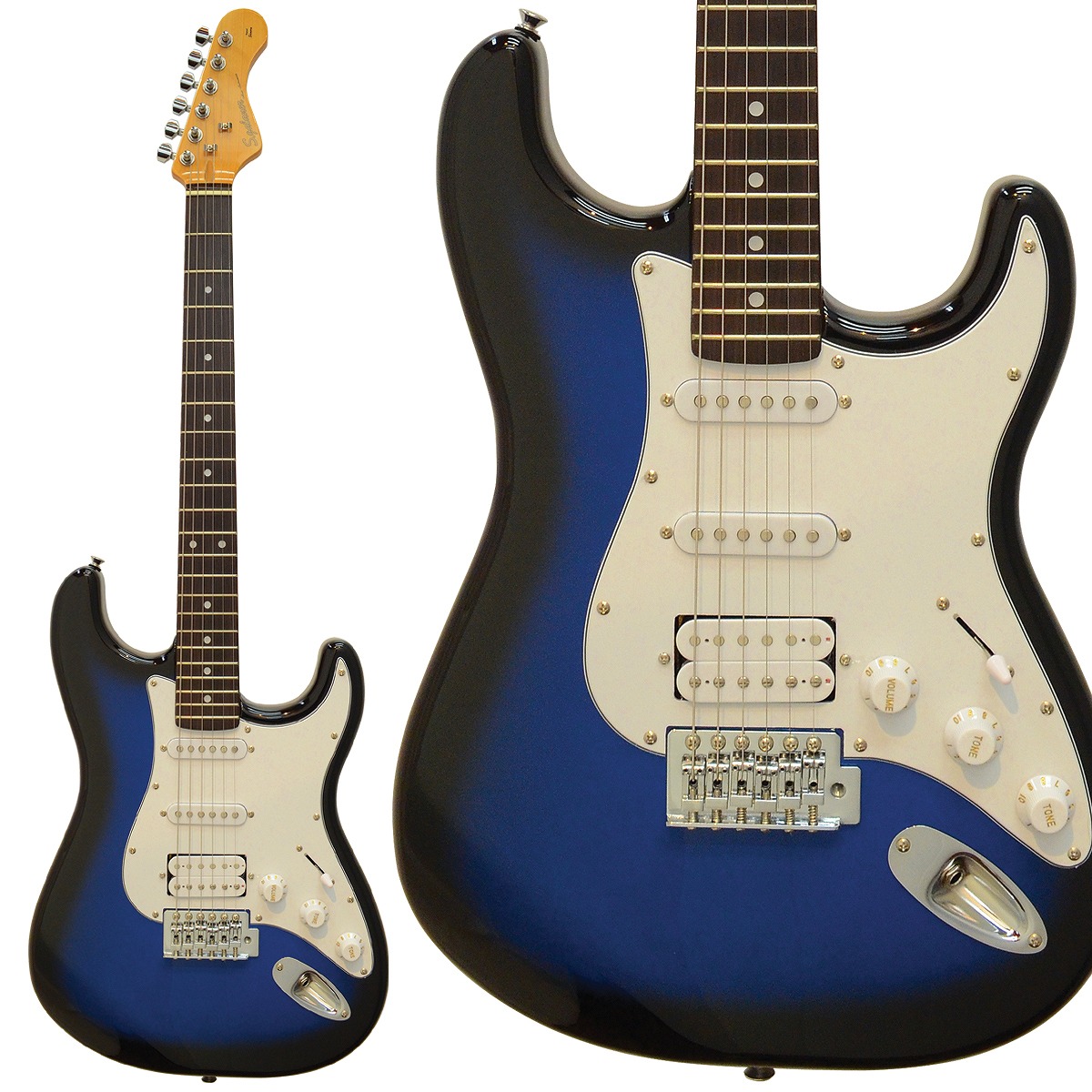 楽天市場】エレキギター 初心者オススメS.Galaner Guitar SST-CST BBS