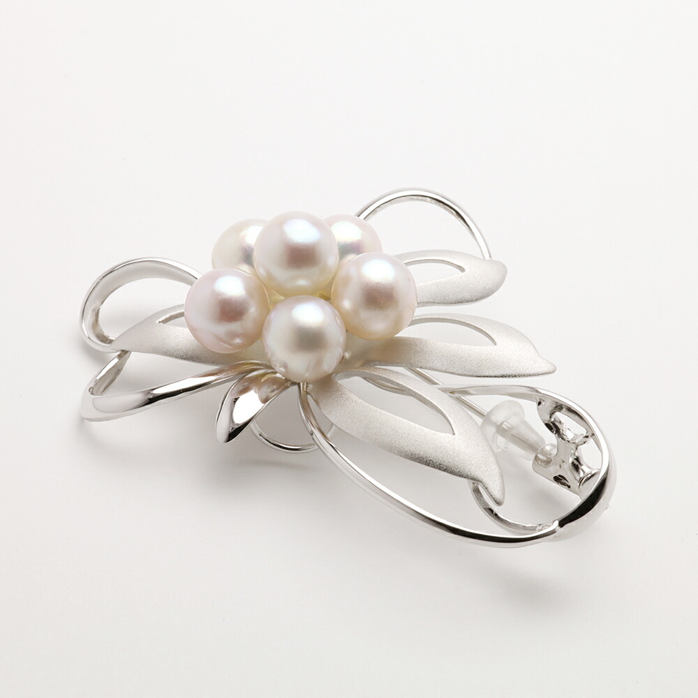 楽天市場】【10%OFF 3/3 20:00より】【本真珠】あこや パール ブローチ