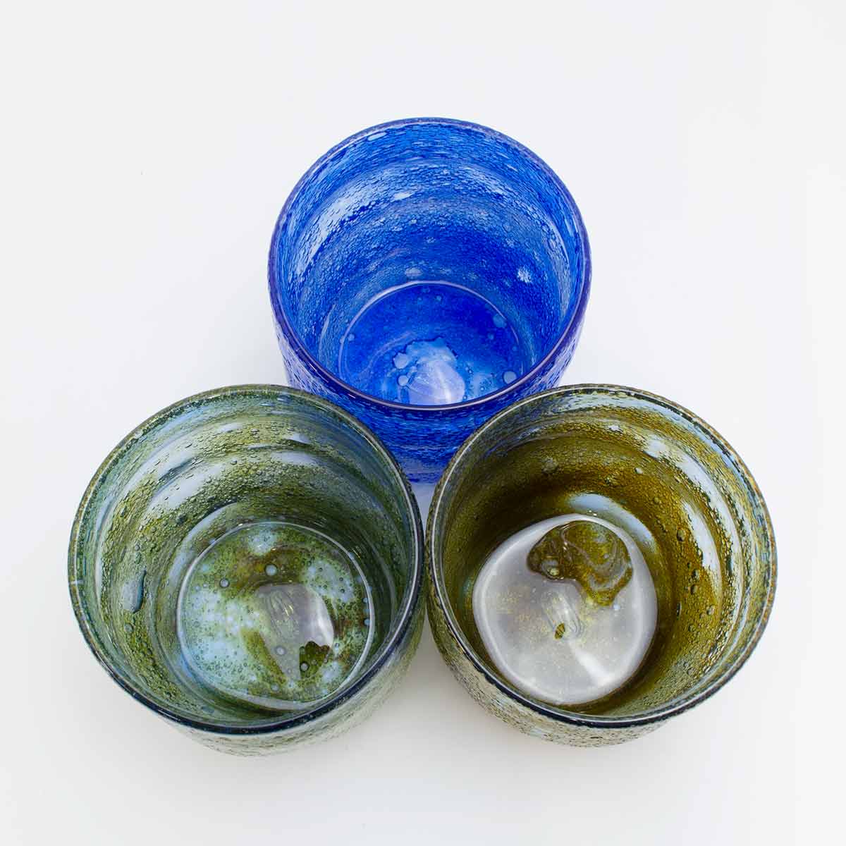 楽天市場】琉球ガラス工房虹 稲嶺盛一郎（琉球ガラス） 宙吹きグラス