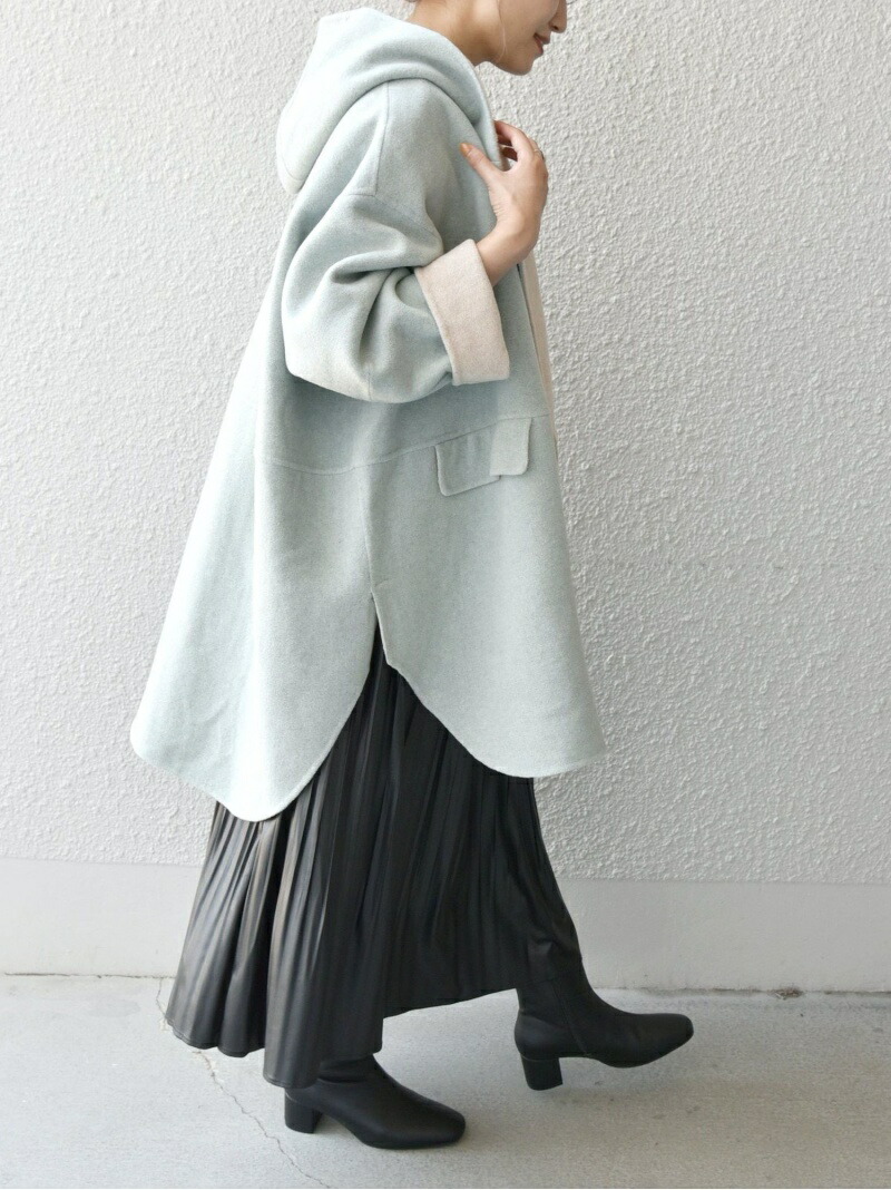 楽天市場】SHIPS any: リバー フーデット ミディ コート SHIPS any